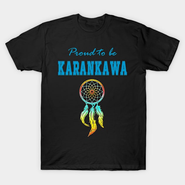 Native American Karankawa Dreamcatcher 48 T-Shirt by Barbara Jane Thomas